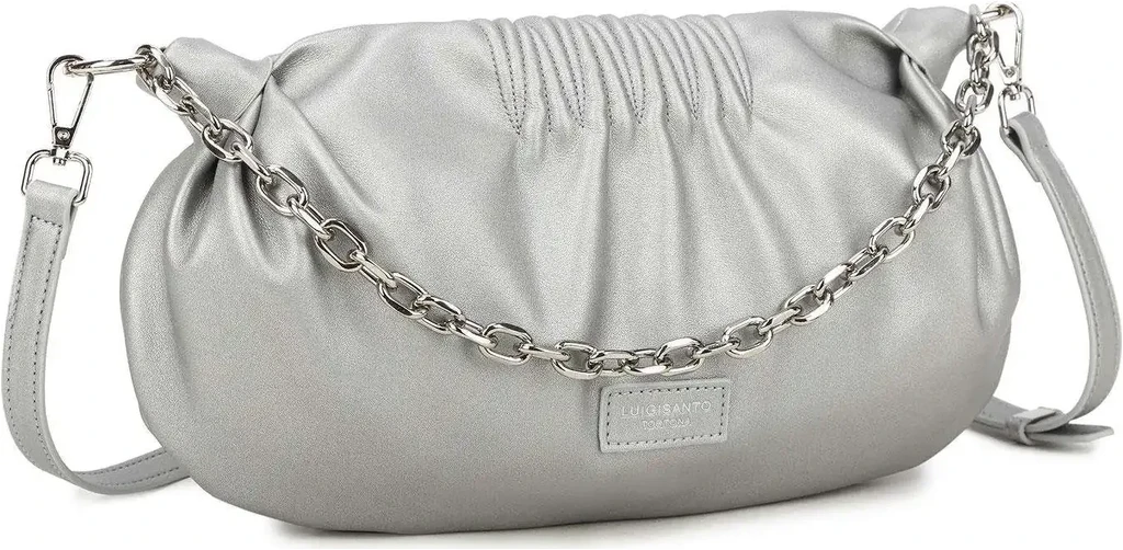 Luigisanto Silver handbag with a handle