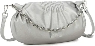 Luigisanto Silver handbag with a handle