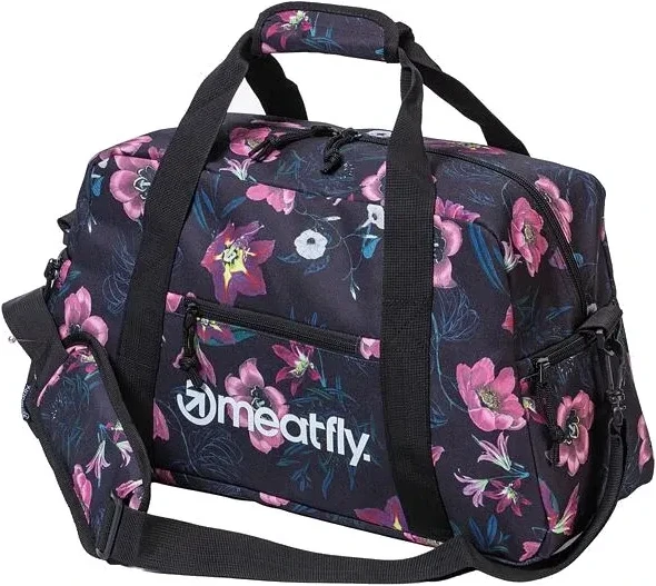 Meatfly Mavis Duffle Bag - Hibiscus Black