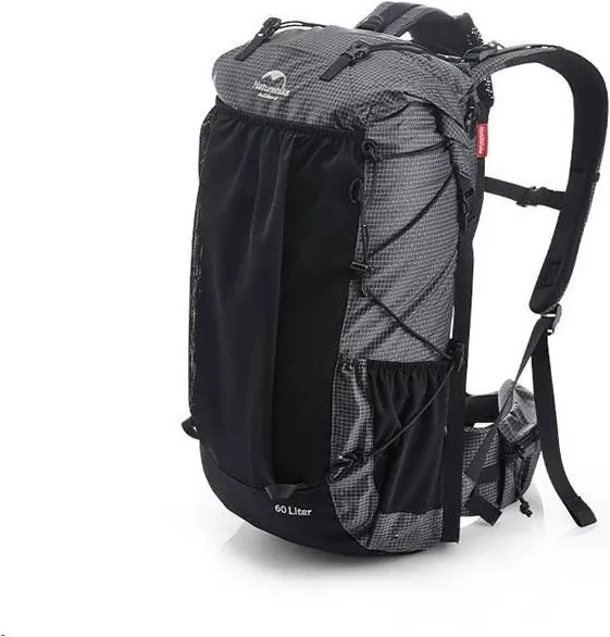 Naturehike Ultralight 60+5l šedá