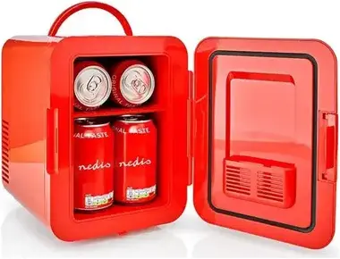 Mini lednička Nedis KAFR120CRD RED přenosná