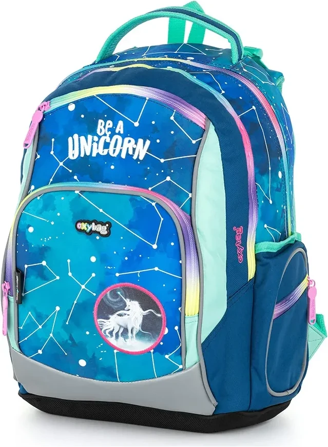 Oxybag Školní batoh Oxy Go - Unicorn pattern