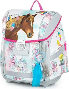 Oxybag Školní batoh Premium Light - Kůň Romantic