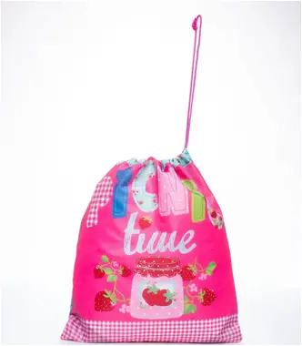 Paso Pink backpack with a picnic motif