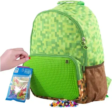Pixie Crew Volnočasový batoh Zelený Minecraft