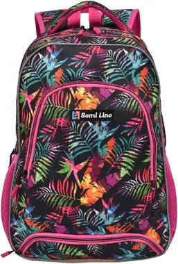 Semiline Kids's Backpack J4674 černá/růžová