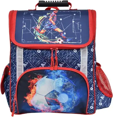 Školní batoh Semiline Multicolour J4729 modrá/červená