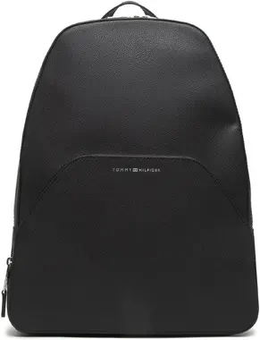 Tommy Hilfiger Business Leather Backpack Černá