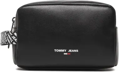 Tommy Jeans Tjm Essential Lthr Washbag Černá