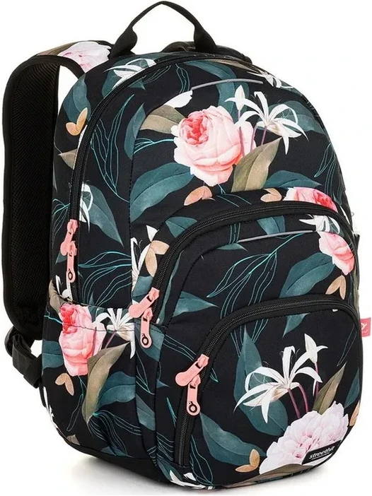 Studentský batoh Topgal SKYE 23025 G Pivoňky