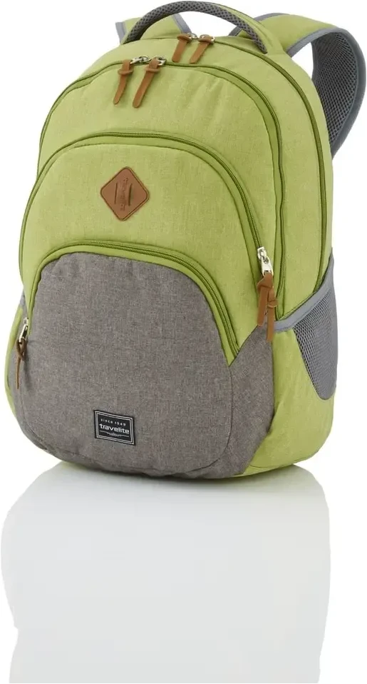 Travelite Basics Backpack Melange Green/grey
