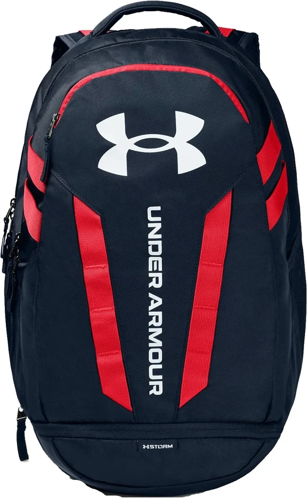 Under Armour Hustle 5.0 Backpack - Academy/Red/White