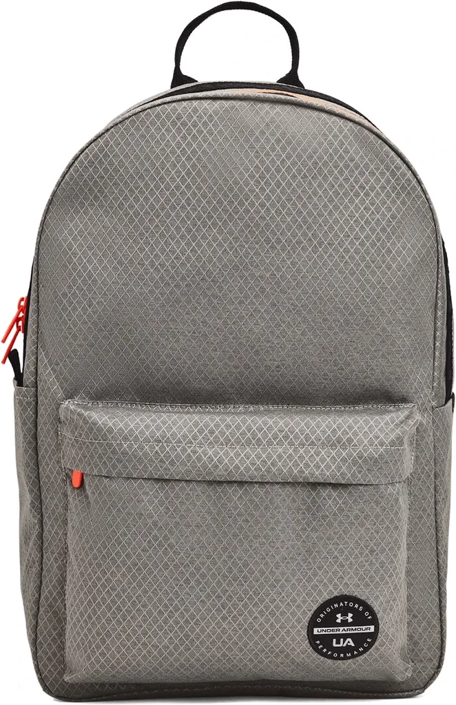 Under Armour Loudon Ripstop Backpack - Concrete / Phoenix Fire