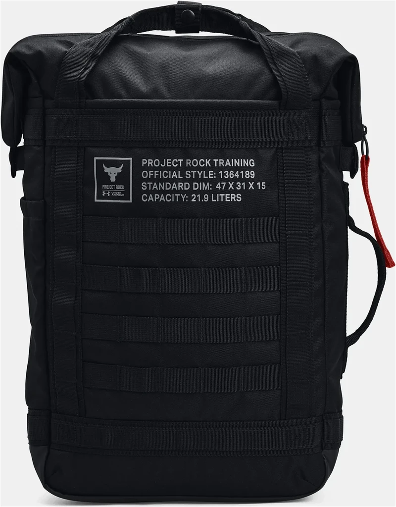 Under Armour Project Rock Box Duffle Backpack - Black